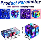 12 Pack Infinity Cube Fidget Toy, Fidgeting Game for Adults, Cool Mini Gadget Best for Stress and Anxiety Relief and Kill Time for ADD/ADHD/OCD