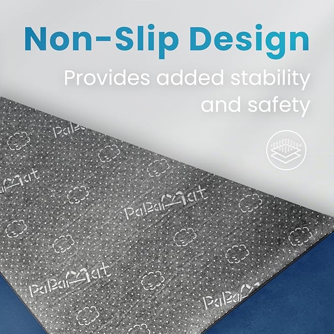 1.3" Thick Baby Play Mat for Floor Playpen, 71x79 Large Foam Tummy Time Mat, Padded Support Soft Plush Nursery Rug for Infant Kids Toddler Crawling Kick Activity (Royal Blue)