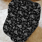 Country Western Car Seat Cover for Baby Cowboy Hat Boots Horse Cactus Stretchy 5-in-1 Covers Adjustable Car Canopy Breastfeeding Cover Wild West Desert Breathable Nursing Cover-Up