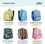 Wildkin 12-inch Kids Backpack – Padded, Adjustable, Ideal for Daycare & Travel - Blue Stripes