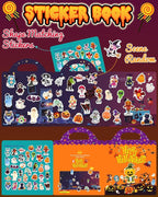 Benresive Reusable Sticker Books for Kids 2-4, Sticker Books for Toddlers 1-3 2-4, Toddler Travel Toys Activities Crafts Gifts - Halloween