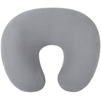 Onacosht Muslin Nursing Pillow Cover Soft 100% Cotton Feeding Pillow Slipcover Fits Standard Infant Nursing Pillow for Baby Boy and Girl, Grey