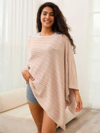 Nursing Cover for Breastfeeding Knit Multi-Use Feeding Shawl Lightweight 360°Full Coverage Nursing Poncho Postpartum Essentials Wheat