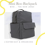 RED ROVR Mini Roo Lightweight Backpack | 6 pockets for everyday essentials (Charcoal)