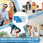 Silicone Scar Gel, Scar Cream, Advanced Scar Stick for Surgical Scars, Stretch Marks, Keloid Bump Removal, Old and New Scars 0.70oz (20g)