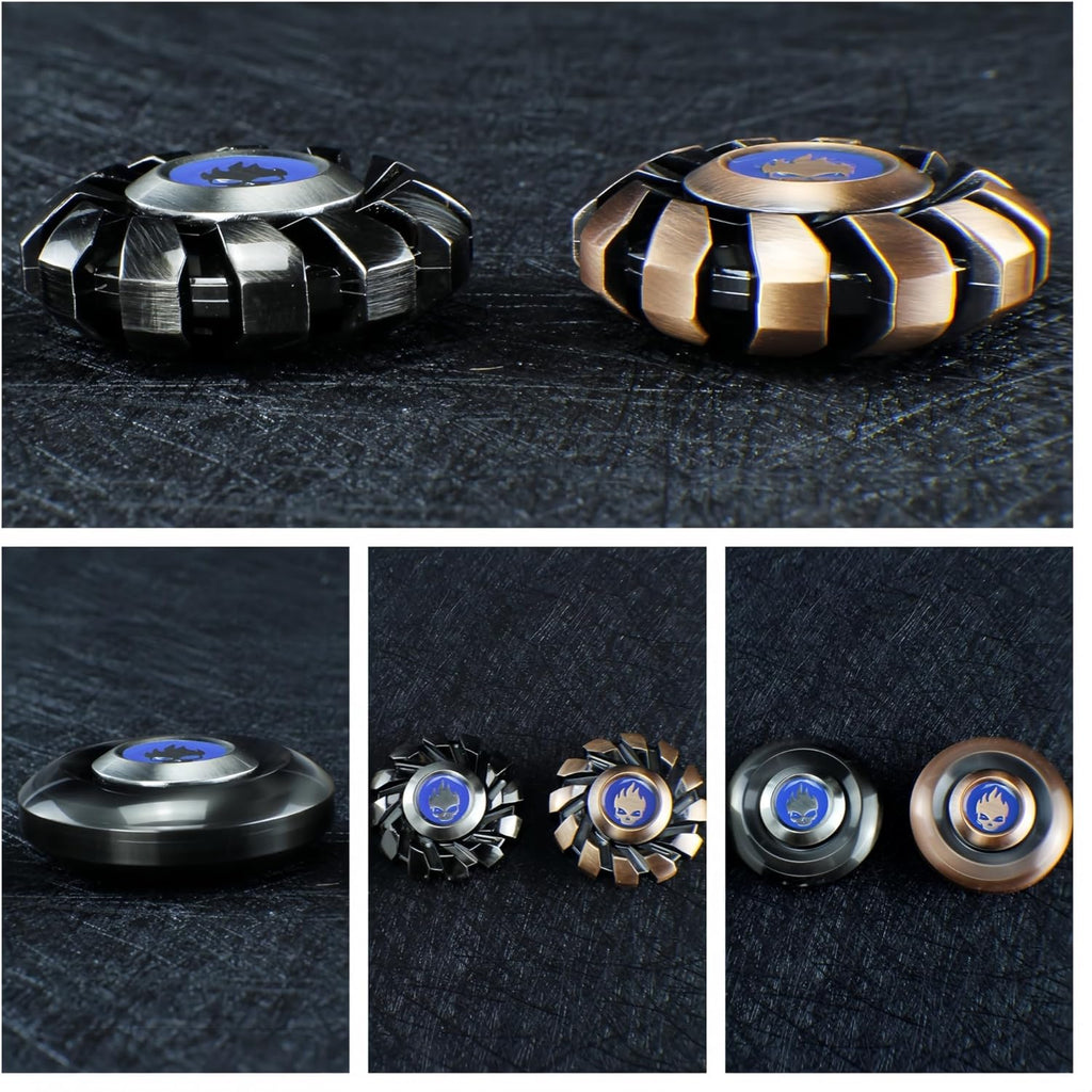 Fidget Spinners, Metal Fidget Toys, Silver Fidget Spinners for Kids and Adults Named Shadow Silver Could Glow in The Dark