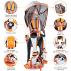 Baby Shoulder Carrier Baby Hiking Backpack Carrier with Rain Cover Sun Shade for Child Safe Backrest and Toddler Ergonomic Seat Holds 40 Pound for Children Between 6 Months-3 Years Old Babies