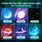 One Fire Northern Lights, 21Colors Galaxy Projector for Bedroom, 15White Noise&Bluetooth Star Projector Galaxy Lights, Remote Ceiling Projector,Aurora Light Projector Room Decor,Gifts for Kids,Adults