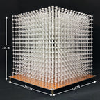 Mini 3D Led Cube DIY Electronics Kit Soldering Project Kit (3D16MINI-ALLBLUE-KIT)