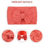 CÉLLOT Super Stretchy Soft Knot Headbands with Hair Bows Head Wrap Hair Accessories For Newborn Baby Girls Infant Toddlers Kids