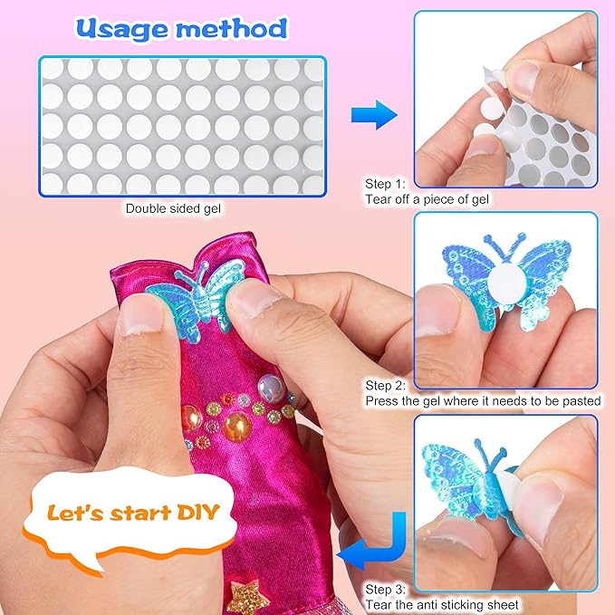 iBayda 139pcs 11.5-inch Fashion Doll and Wardrobe Playset: Wedding Dress, Outfits, Shoes, Bags, Necklace, DIY Stickers Accessories