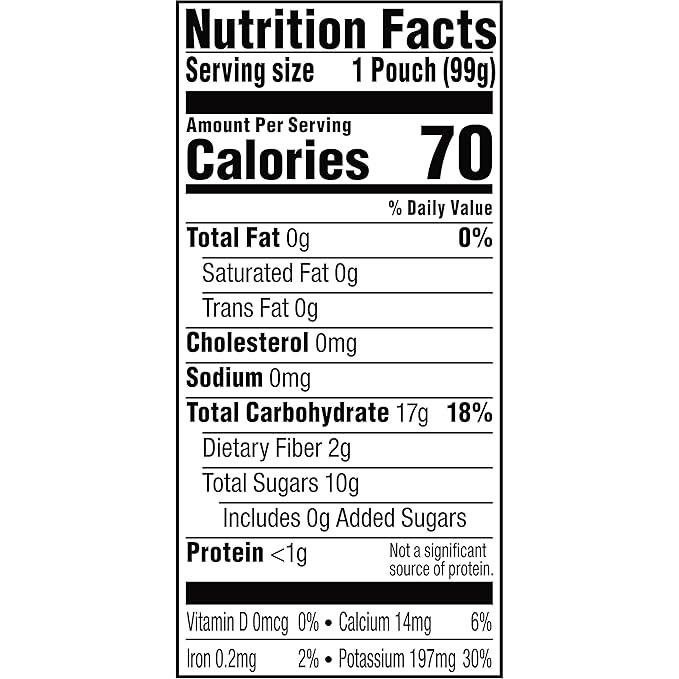 Plum Organics Just Prunes, 4+ Months - Organic Baby Food Pouches, 3.5 oz Pouch (Pack of 4)