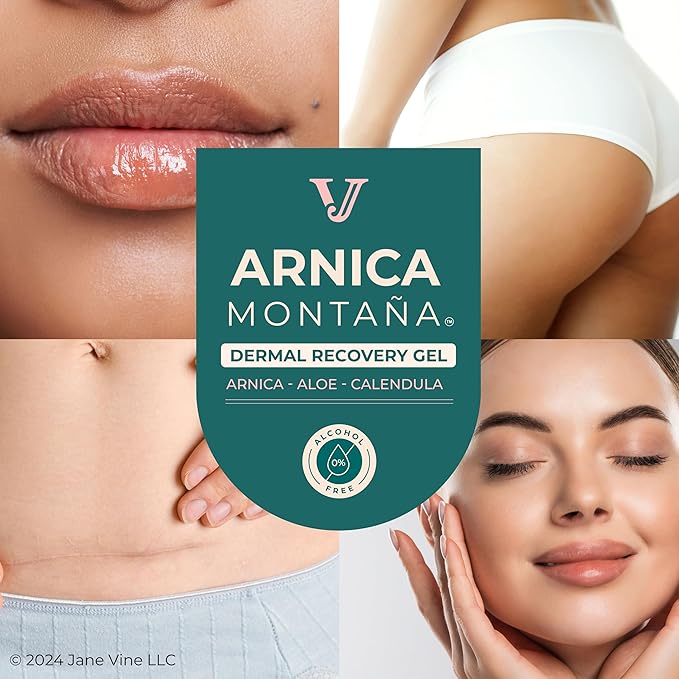 Arnica Gel For Face, Arnica Cream and Bruise Cream to Soothe with Aloe and Calendula for Face and Body, Menthol Free, Alcohol Free, 7oz Pump