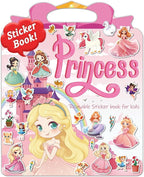 Benresive Reusable Sticker Book for Toddlers 2-4 Years, Fun Travel Stickers for Kids, Waterproof Sticker Books for Toddlers 1-3, Crafts Activities for Todddlers 1-3 2-4 3-5 - Princess