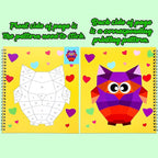 4PCS Crafts for Kids Ages 4-8 Sticker Books - Includes Dinosaur Llama Turtle and More Animal Designs Gift Party Create 40 Pictures