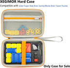 Case Compatible with Giiker Super Slide Brain Games, Protective Storage Bag Holder for Giiker Brain Teaser Puzzles Games Toys (Only Case) (Orange-Grey)