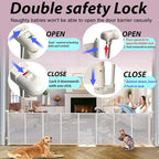 200" Retractable Baby Gates Extra Wide for Large Opening, 41" Extra Tall Retractable Dog Gate Pet Gates, Long Child Safety Mesh Gate with Fiberglass Rods for Stairs, Doorways, Hallways, Indoor/Outdoor