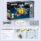 Robot Building Kit for Kids and Adults, 4-in-1 Rechargeable RC Robotics Kit with Remote & App Control, STEM Coding Toys & Science Projects, Birthday Gifts for Boys Ages 8-12+ (588 Pcs)