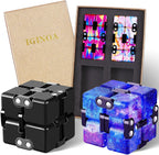 4 Packs Infinity Cube Toy Stress Relieving Game for Kids and Adults,Cute Mini Unique Gadget Anxiety Relief Kill Time Magic Puzzle Flip ADD, ADHD, Killing