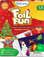 Skillmatics Foil Fun - Holiday Magic, No Mess Art for Kids, Christmas Craft Kits & Supplies, DIY Creative Activity, Travel Toys, Gifts for Boys & Girls Ages 4, 5, 6, 7, 8, 9
