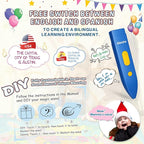 V2 Interactive Kids Map Bilingual United States Map for Kids Learning, Educational Talking USA Map Poster Geography Games Personalized Kids Toys for Boys & Girls Ages 3-12