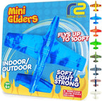 Airplane Toy Foam Airplanes for Kids - Best Stocking Stuffers for Boys & Girls - Easy Throwing Air Planes - Gift Idea Toy Games - Styrofoam Plane Glider - Great Gifts for Ages 4 5 6 7 8 9+ Year Old