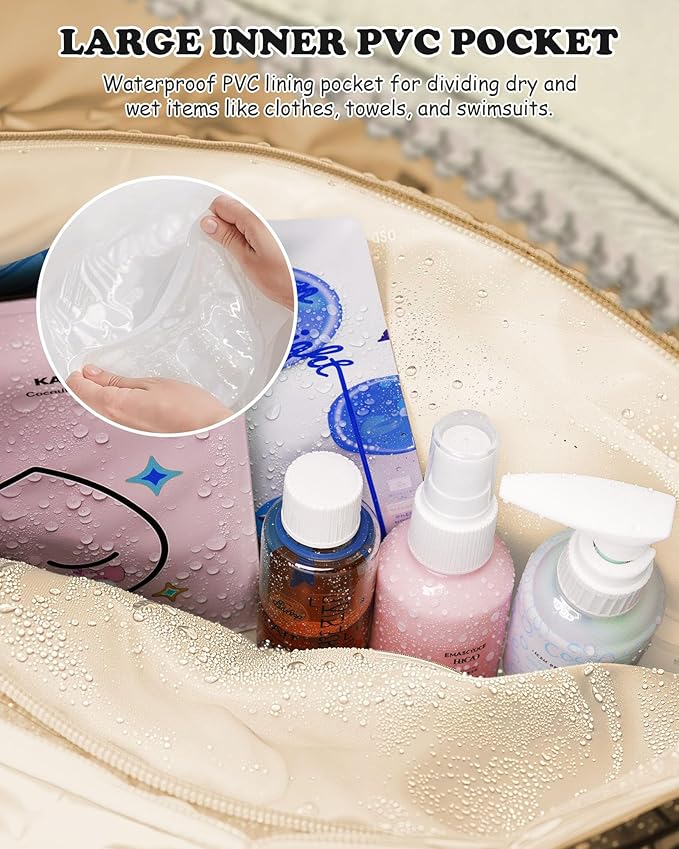 Trendy Gifts-Duffle Bag for Travel Women, Travel Bags，Initial Overnight Bag with Wet Pocket，Lightweight Weekender Bags Personalized Gym Tote with Makeup Pouch