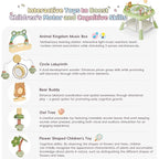 TOLEAD Baby Activity Center, Infant Jumper Activity Center with 5 Toys, Lights & Music, Adjustable Heights, 3-Stage Activity Center & Play Table, Interactive Play Center for Baby Ages 6m+ (Green)