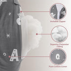 Plus Size Breastfeeding Pillow for Ergonomic Comfort & Support, Easier Nursing, Fit, Removable Cover, Machine Washable, Letter Pattern(Grey)