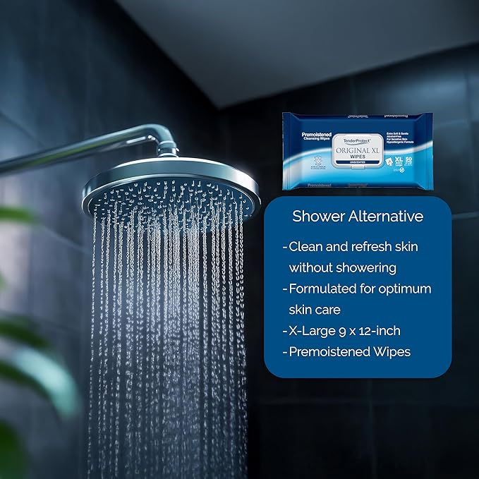 TenderProtect® Original XL Premium Adult Wipes (600 Ct), Extra-Large 9"x12" Wet Wipes with Aloe, Wash Cloths for Babies & Elderly, Incontinence, Hands & Body Cleaning