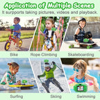 Agoigo Kids Waterproof Camera - Children Underwater HD Video Digital Camcorder, Portable Travel Toy for Toddler - Ideal Christmas Birthday Gifts for Boys Girls Age 3-12 with 32GB Card (Green)