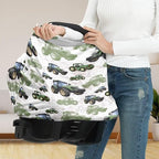 Binienty Womens Nursing Cover Breastfeeding Scarf, Truck Tractor Print Baby Car Seat Covers Multi Use Newborn Carrier/Stroller/Shopping Cart, Girl Boy Stroller Cover Gifts