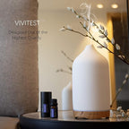 VIVITEST Aromatherapy Diffuser,250ML Ceramic Ultrasonic Essential Oil Diffuser for Aromatherapy (250ML)