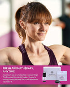 Essence Wearable Aromatherapy Nasal Diffuser – Nausea Relief Essential Oil Nose Ring Refresh Kit – Personal Scent Clip for Travel, Work & Everyday Use – Made in USA