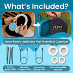 Puro Sound Labs BT2200 Plus Kids Bluetooth Headphones – Volume-Limiting 85dB, Studio-Grade Audio, Over-Ear & Comfy Design, 20-Hour Battery Life, Easy to Connect Wireless Headphones for Kids, Teal