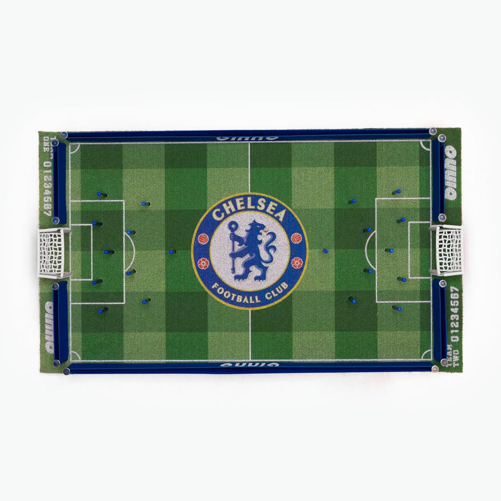 Binho Board Classic Board Game Chelsea Edition - 2-Player Fast-Paced Finger Flicker Pinball Family Board Games - Portable Tabletop Sports Game Set for Any Occasion