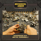 3D Metal Puzzle for Adults, Metal Model kit, Mechanical Armor Puzzle, Adult Brain teasers- The Best Gift for Men (Motorcycle)