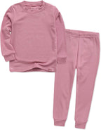 VAENAIT 6M-12Y Toddler Toddler Kids Toddler Girls Boys Soft Comfy Modal Tencel Solid Raglan Sleepwear Pajamas Pjs 2pcs Set