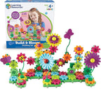 Learning Resources Gears! Gears! Gears! Build & Bloom Building Set - 116 Pieces, Ages 4+, STEM Activities, Fine Motor Skills, Toddler Explorer Kit, Science and Construction