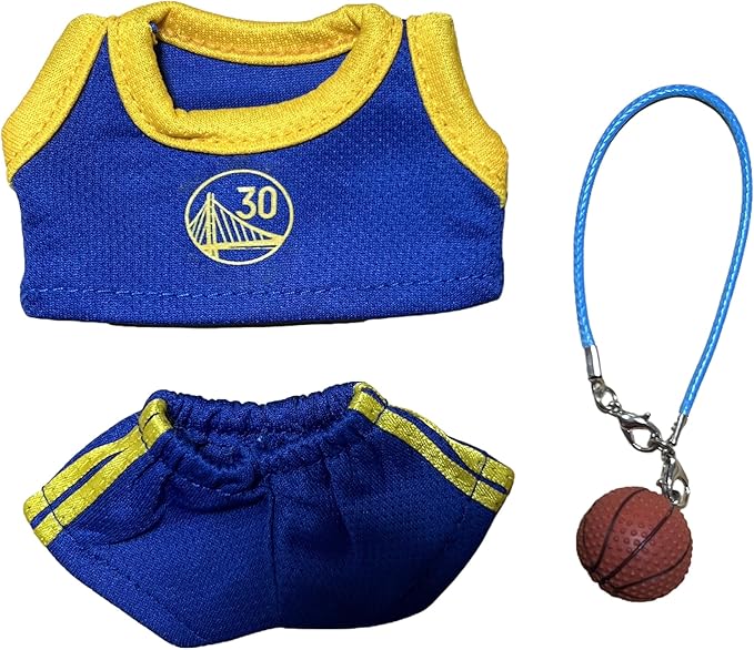 This Sports-Themed Basketball Football 3-Piece Set is Suitable for a 17cm Dolls and Also for Other of The Same Size. 【 Key Point 】 Only Clothes, no Dolls. (NO.30 - Deep Blue)