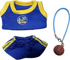 This Sports-Themed Basketball Football 3-Piece Set is Suitable for a 17cm Dolls and Also for Other of The Same Size. 【 Key Point 】 Only Clothes, no Dolls. (NO.30 - Deep Blue)