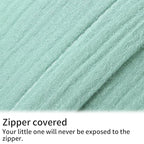 Onacosht Muslin Nursing Pillow Cover Soft 100% Cotton Feeding Pillow Slipcover Fits Standard Infant Nursing Pillow for Boy and Girl, Green