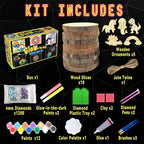 Wakestar Kids Wood Painting Kit-Glow in The Dark-Easter Basket Stuffers-Arts & Crafts Gifts for Boys Girls Ages 6-12,Creative Party Crafts Activity for Birthday Christmas