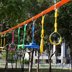 Climbing Gymnastic Rings for Kids - Strong Obstacle Course Ninja Ring Monkey Bars for Outdoor Backyard Play Sets, Swing Set