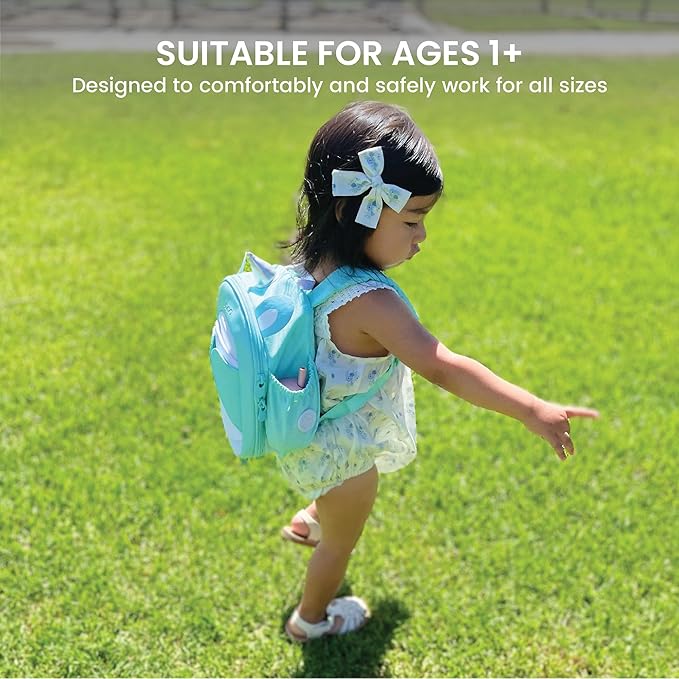 Toddler Backpack Leash - Baby Walking Harness & Anti-Lost Wrist Tether - Kids Backpack 5 Storage Pockets and 2 Adjustable Child Leashes for Kids 1, 2,3,4,5,6,7 Years Old - Ultra-Soft - Unicorn