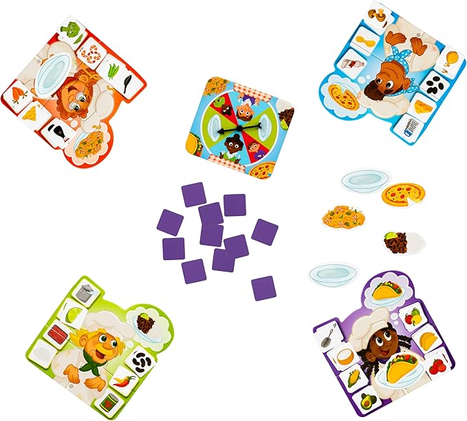 ORCHARD TOYS Crazy Chefs Game - New Art, Help The Crazy Chefs Gather Their Ingredients & Utensils to Prepare a Delicious Meal, The Player Whose Dish is Ready First Wins, Ages 3-6, for 2-4 Players