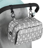 Accmor Stroller Organizer, Universal Stroller Organizer with Insulated Cup Holder Pocket, Dual Purpose Large Capacity Stroller Bag Caddy, Stroller Accessories Fits for Uppababy, Doona, Nuna Strollers