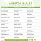 Full-Size Conversion Kit Bed Rails Compatible with Delta Children Convertible Cribs - Solid Wood Rail #0050 - Toddler & Adult Bed Rail for Full-Size Beds - Baby Furniture (Dark Chocolate - 207)