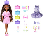 Barbie Dream GET Ready Brooklyn” Fashion Doll with Stylized Hair, Including Surprise Hair Accessories & 15+ Looks