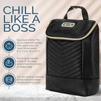 Itzy Ritzy Insulated Bottle Bag – Keeps Bottles Warm or Cool - Holds 3 Bottles and Features Interior Pocket For Ice Pack (Not Included), Jetsetter